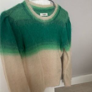 Isabel Marant Emerald to Cream Crew Neck Sweater